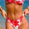 9.0 Swim Bianca Green Floral Bikini Bottoms