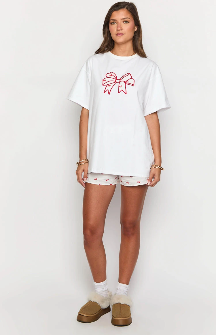 Arnie Bow White Tee - Image 3