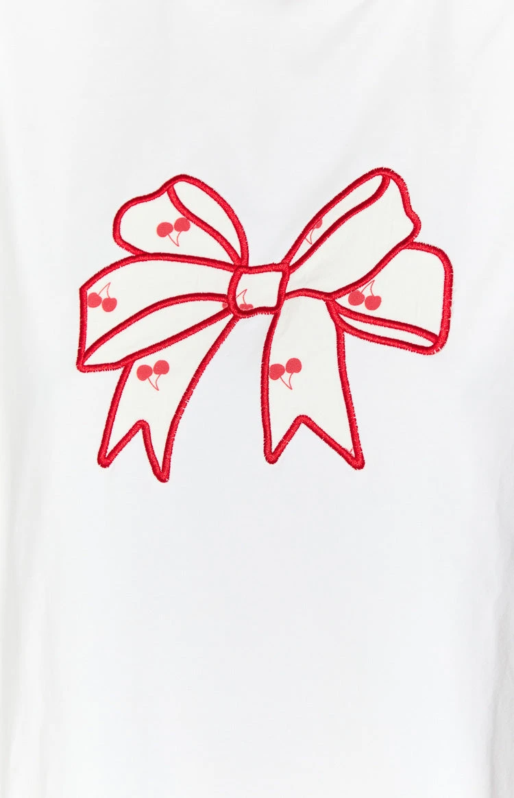 Arnie Bow White Tee - Image 6