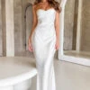 Abbie White Maxi Formal Dress