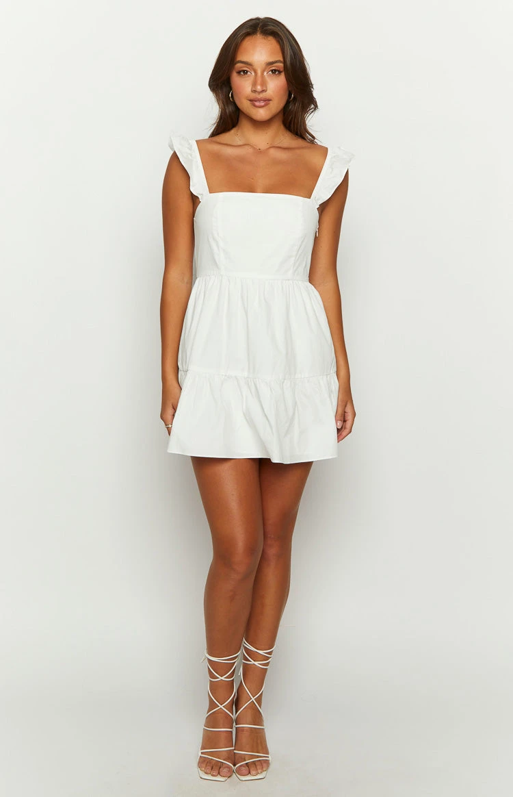Adair White Mini Dress - Image 3