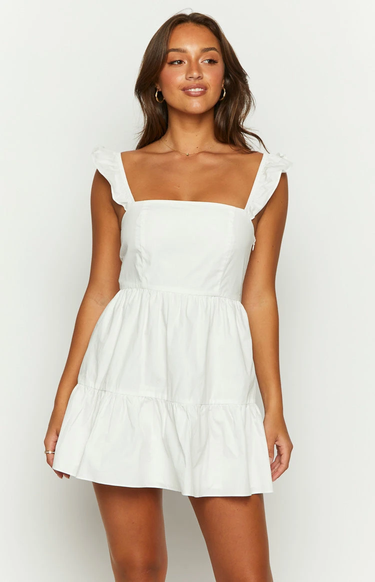Adair White Mini Dress - Image 2