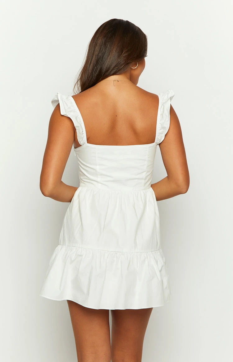 Adair White Mini Dress - Image 5