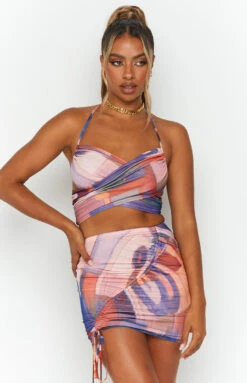 Beginning Boutique Aimee Multi Mini Skirt