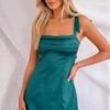 Akira Teal Tie Mini Dress