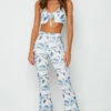 Alessia Multi Print Mesh Pants
