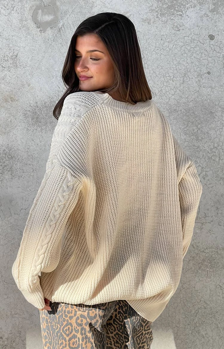 Alex Cream Oversized Sweater - Image 9