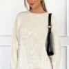 Alex Cream Oversized Sweater