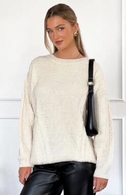 Alex Cream Oversized Sweater