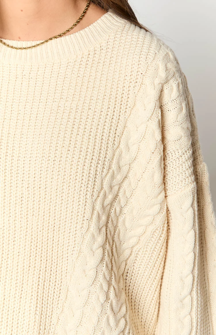 Alex Cream Oversized Sweater - Image 5