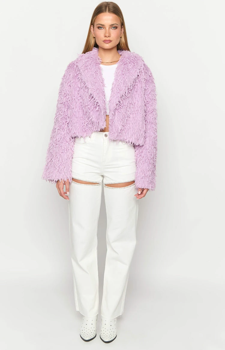 Amy Purple Fringe Jacket - Image 2