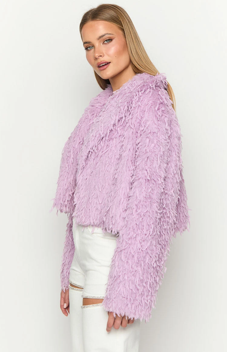 Amy Purple Fringe Jacket - Image 4