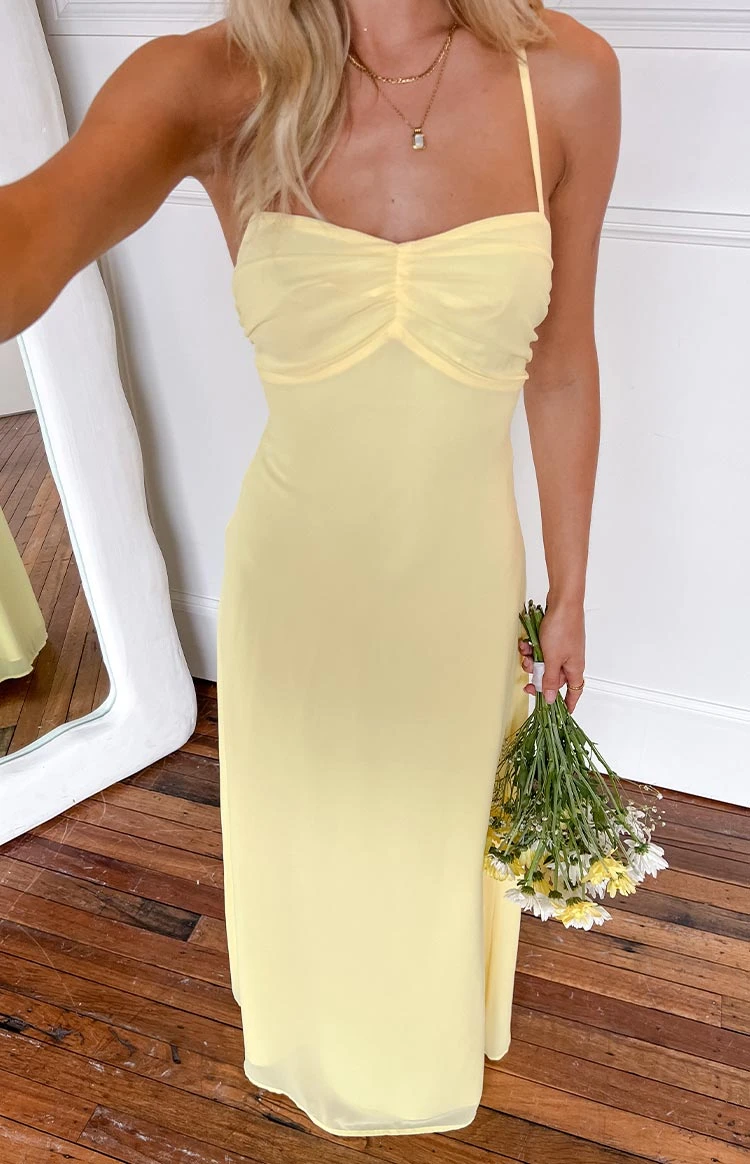 Arabelle Yellow Maxi Dress - Image 8