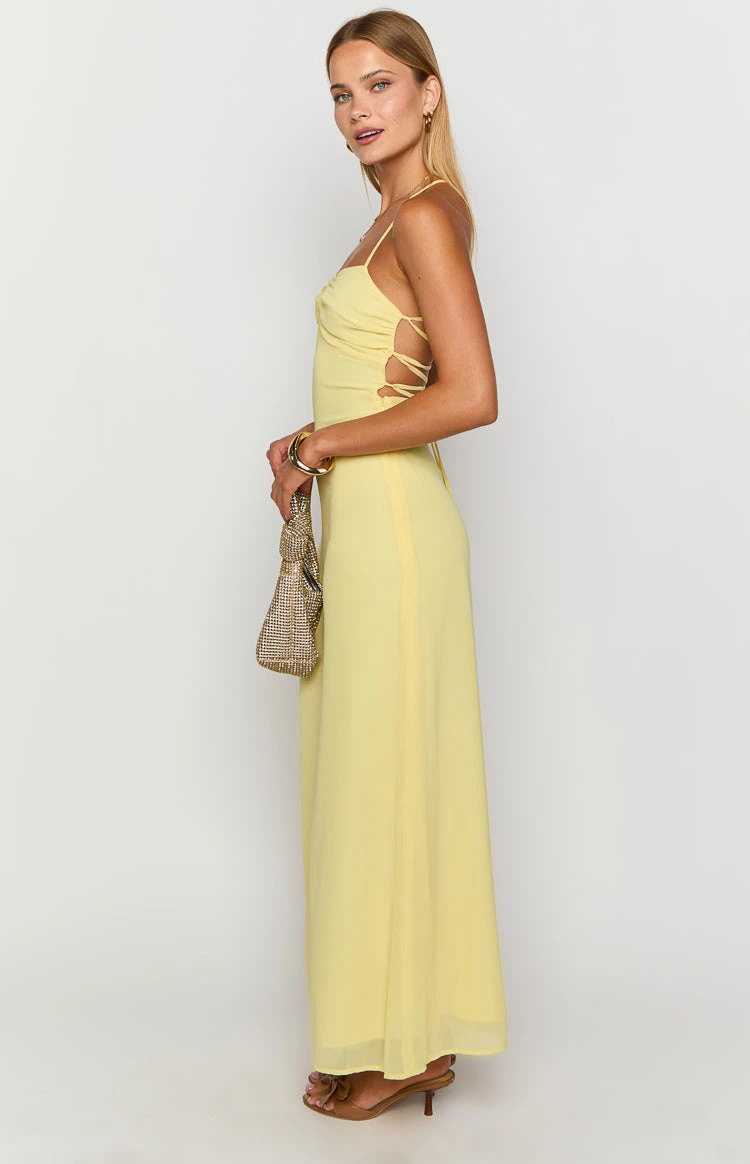 Arabelle Yellow Maxi Dress - Image 4