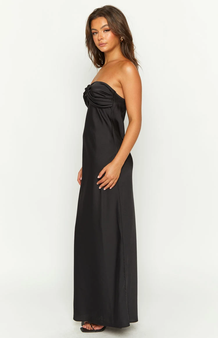 Ashley Black Formal Maxi Dress - Image 4