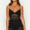 Ausha Black Knit Mini Dress