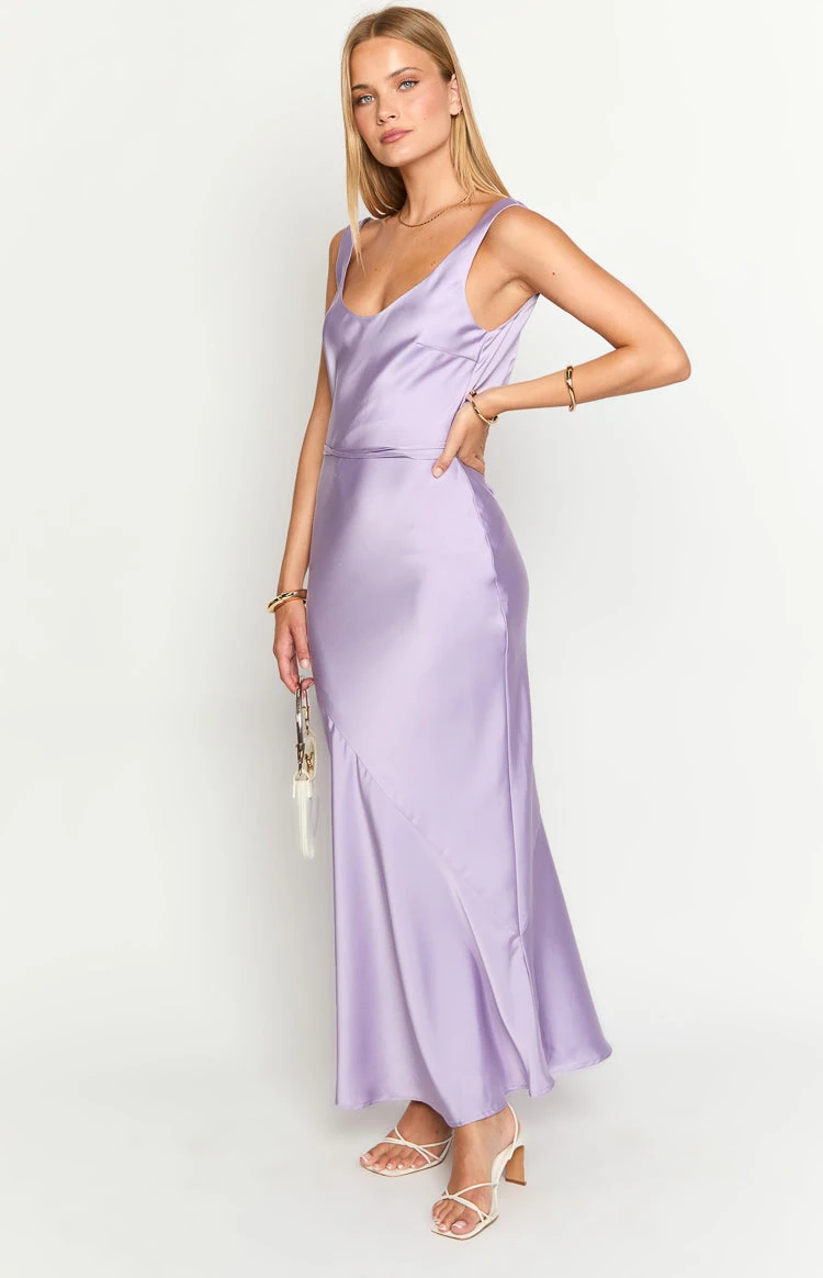 Aviva Purple Maxi Dress - Image 5