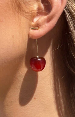 Beginning Boutique Azure Red Cherry Earrings