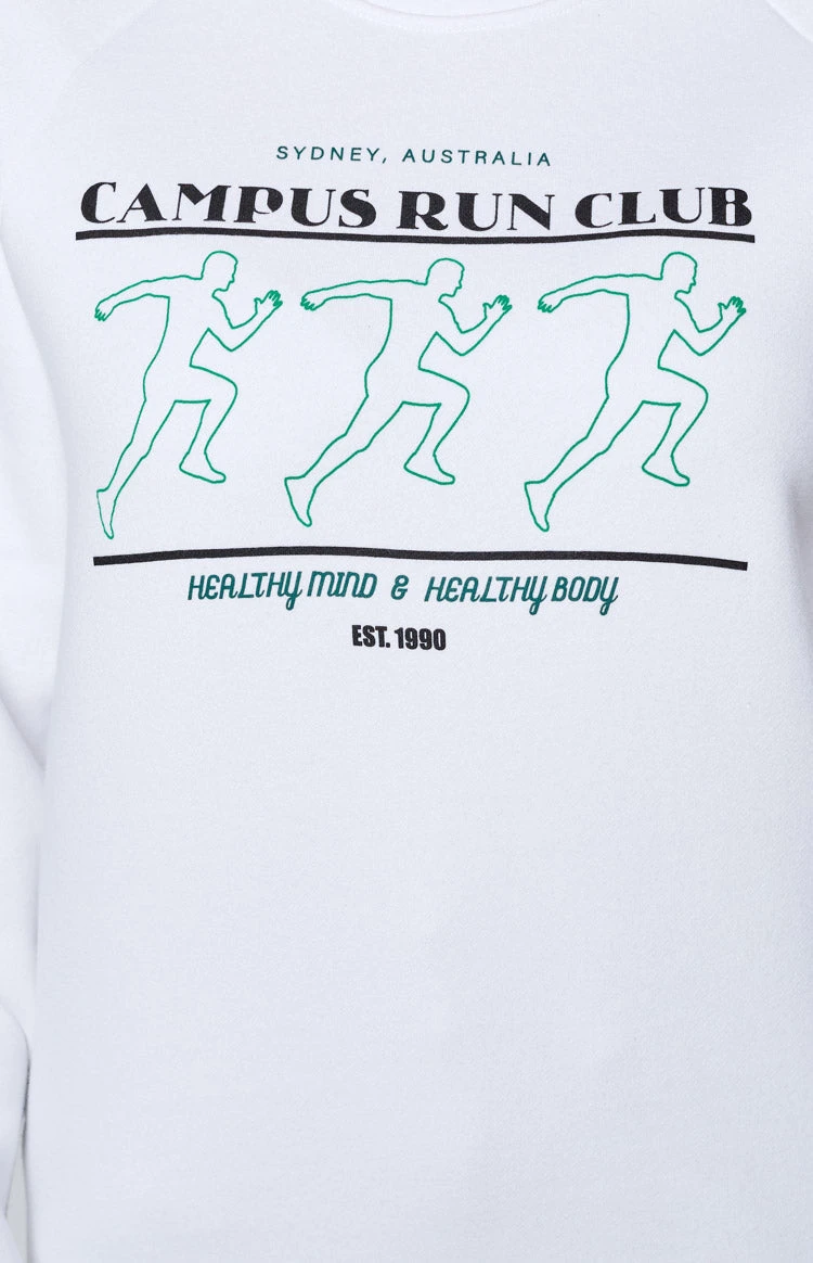 BB Run Club White Sweater - Image 7