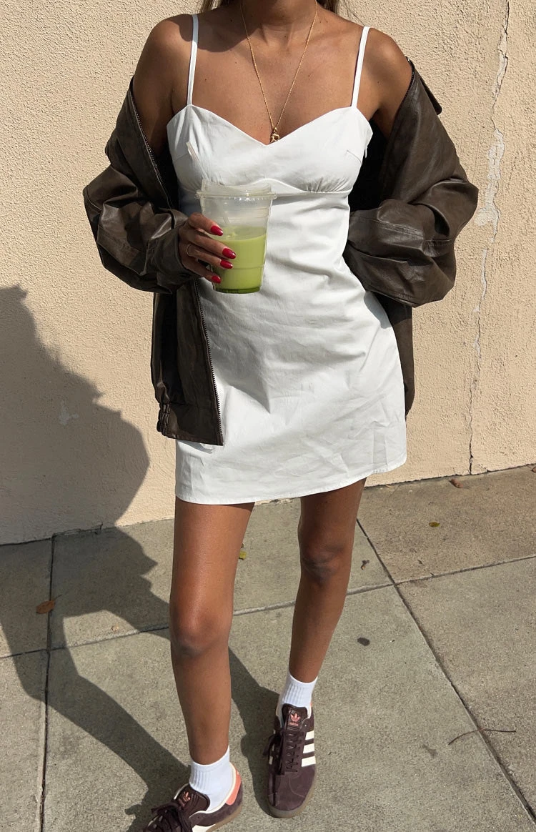 Beck White Mini Dress - Image 9