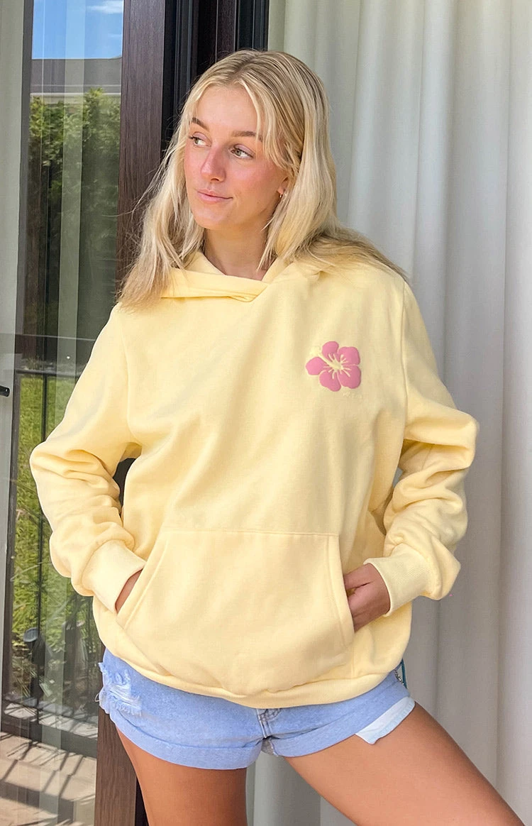 Beginning Yellow Hibiscus Hoodie - Image 10