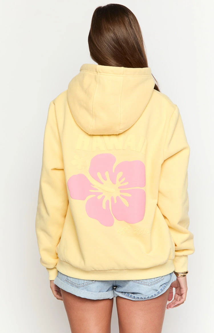 Beginning Yellow Hibiscus Hoodie - Image 5
