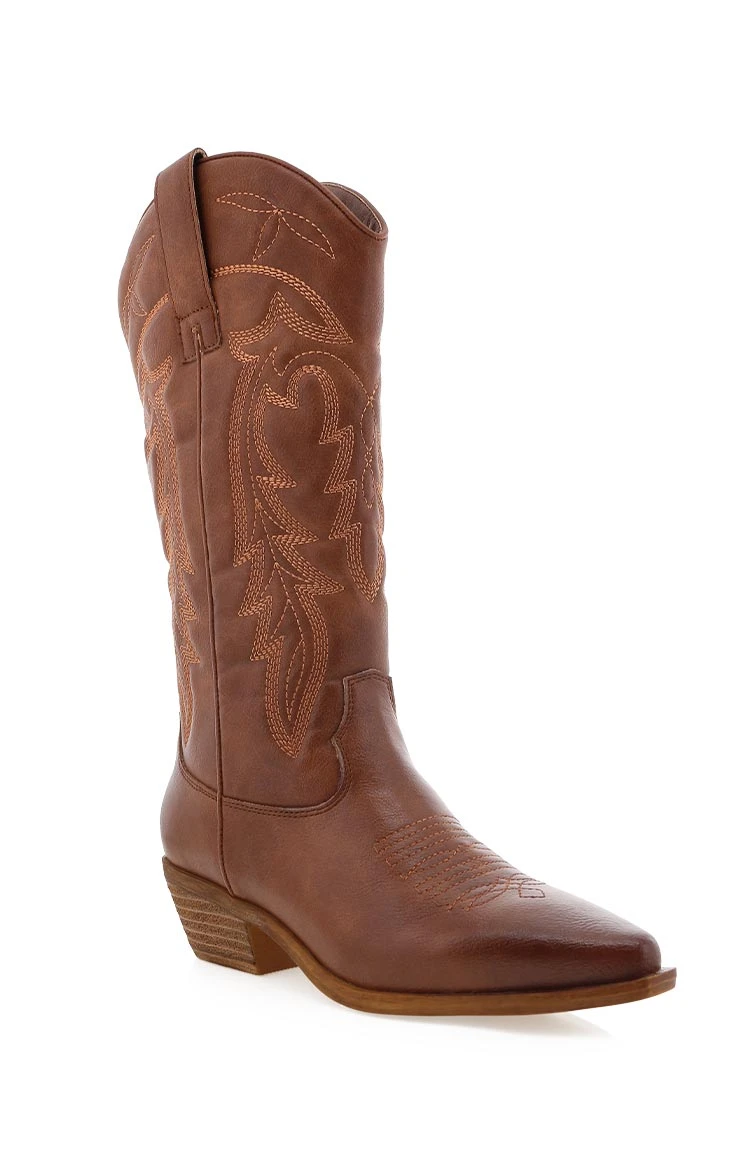 Billini Ottile Tan Cowboy Boots - Image 3