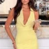 Brantley Yellow Mini Dress