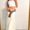 Big Love Cream Maxi Skirt