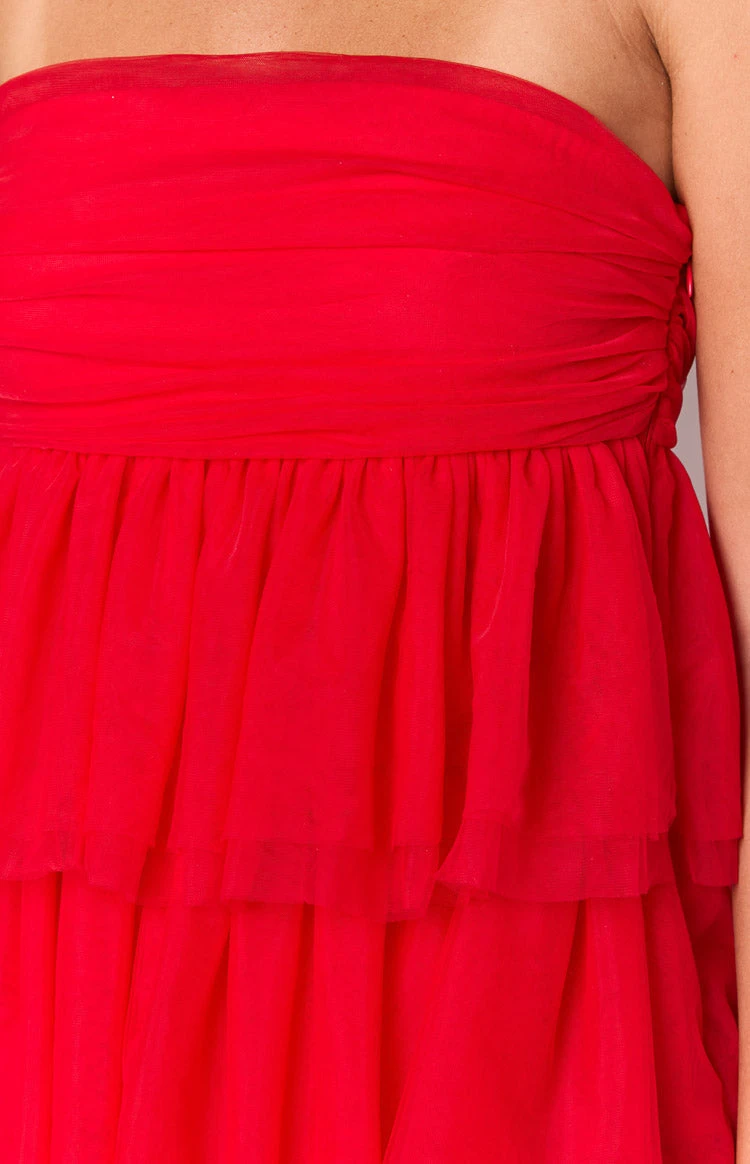 Birthday Girl Red Mini Party Dress - Image 6