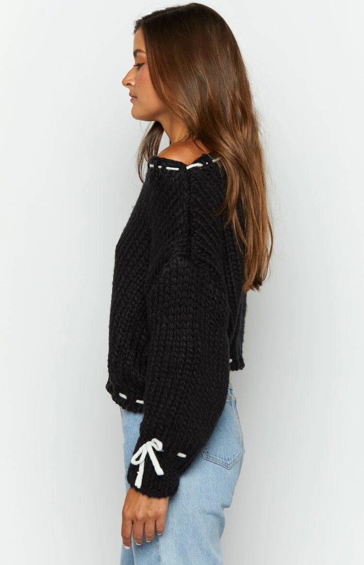 Bea Black Sweater - Image 4