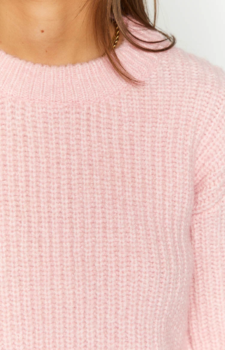 Blush Bliss Pink Knit Sweater - Image 6