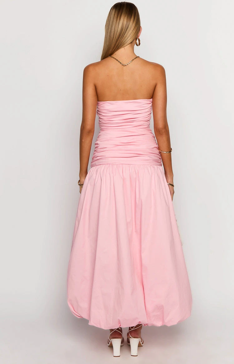 Boulevard Pink Strapless Maxi Dress - Image 5
