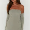 Branca Sage Long Sleeve Knit Mini Dress