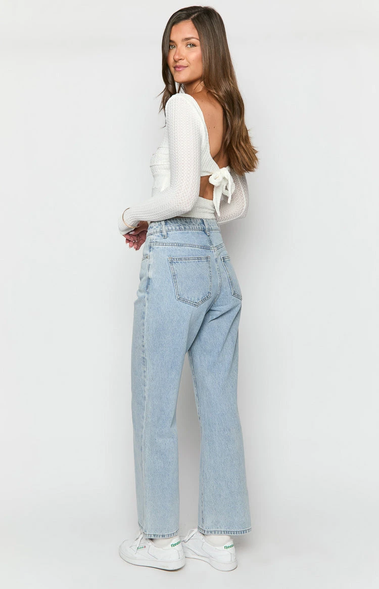 Calliope Light Wash Mid Rise Slouchy Jeans - Image 5