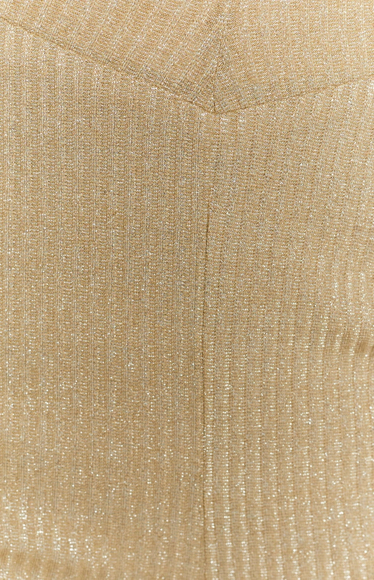 Cher Rib Pants Gold - Image 5