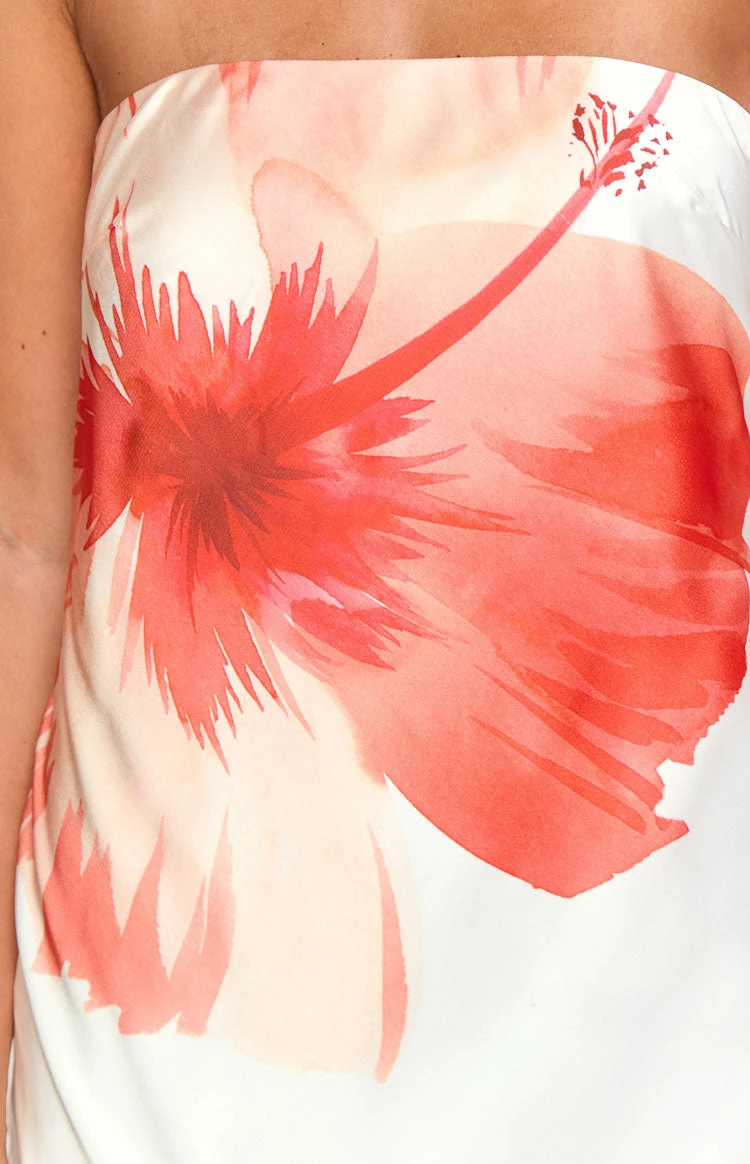 Damia White Floral Maxi Dress - Image 6