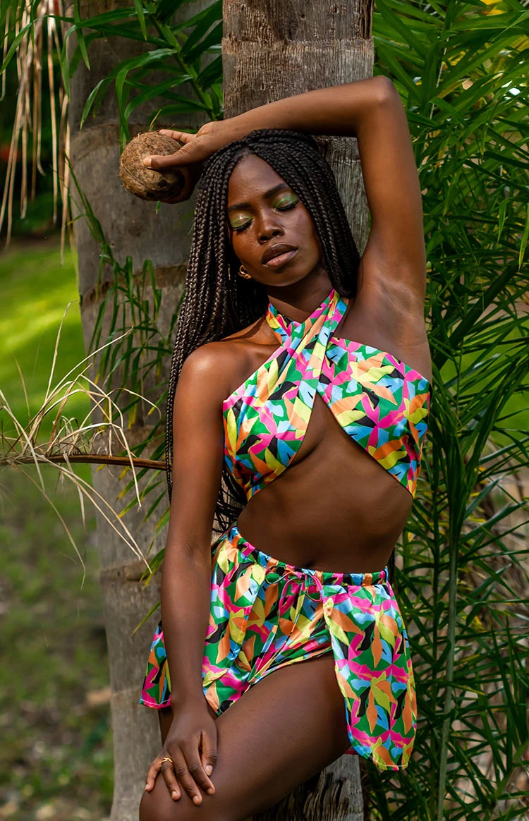 Danna Wrap Shorts Tropical - Image 4