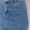 Darcy Mid Wash Denim High Waisted Mini Skirt