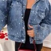 Denim Dazzle Pearl Mid Wash Denim Jacket