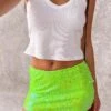 Emiko Green Sequin Mini Skirt