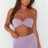 Elena Purple Crop Top