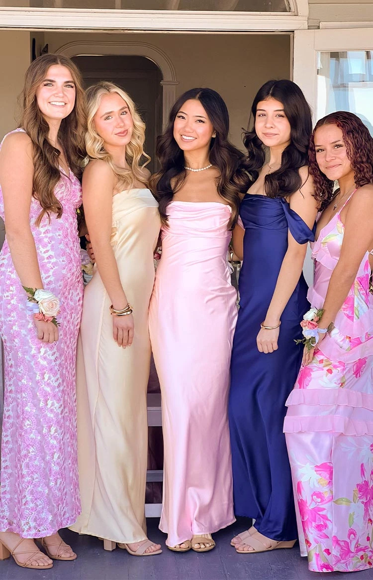 Ella Light Pink Off Shoulder Formal Maxi Dress - Image 15