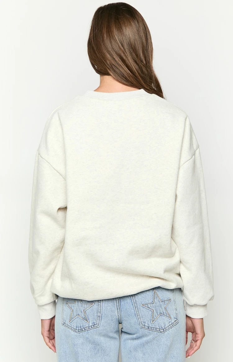 Elodie Grey Crew Neck Sweater - Image 5