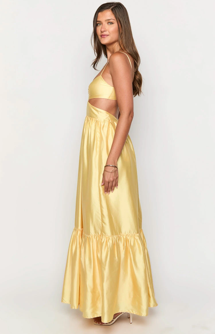 Felicitie Yellow Maxi Dress - Image 4