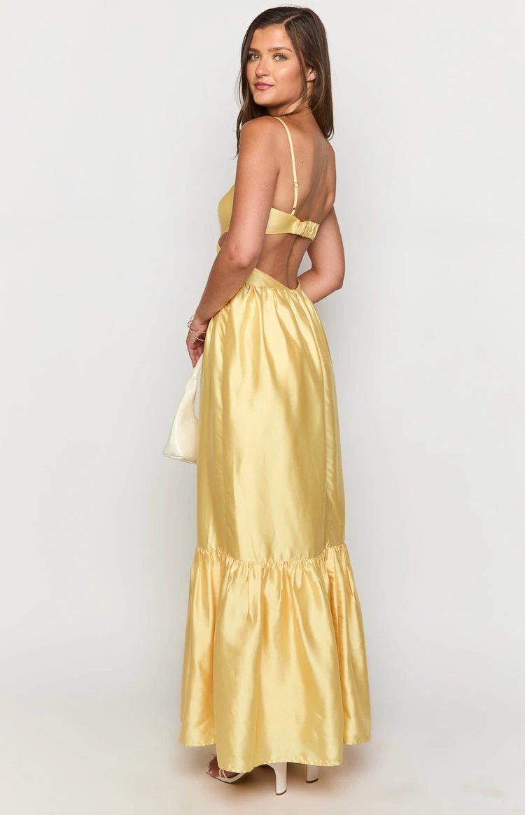 Felicitie Yellow Maxi Dress - Image 6