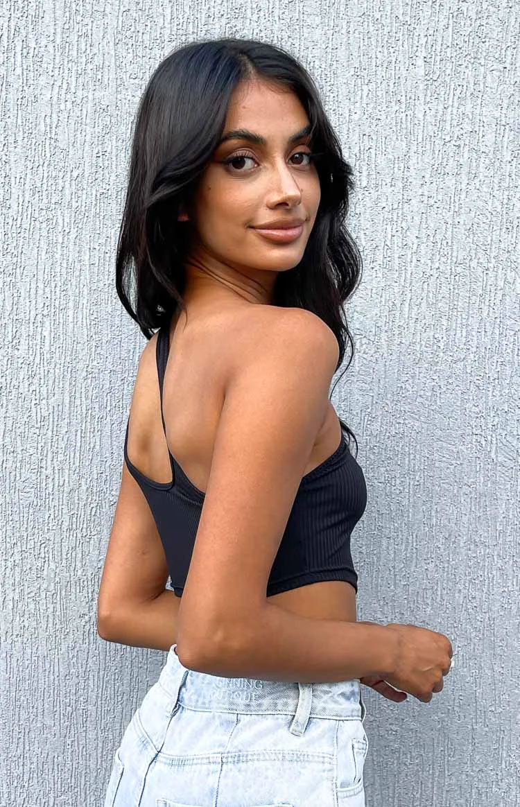 Florence Black One Shoulder Top - Image 7