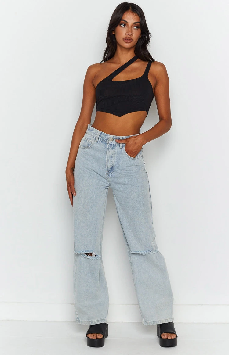 Florence Black One Shoulder Top - Image 5