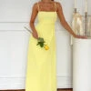 Flossie Yellow Maxi Sleeveless Dress