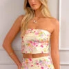 Genevieve Yellow Bloom Top